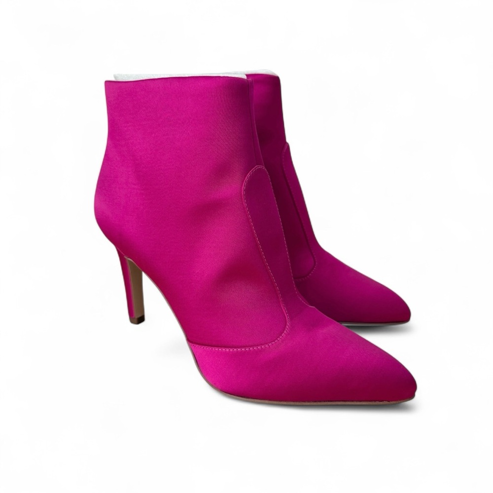 NEW Sam Edelman Olette Satin Boots Pink Sz 8.5